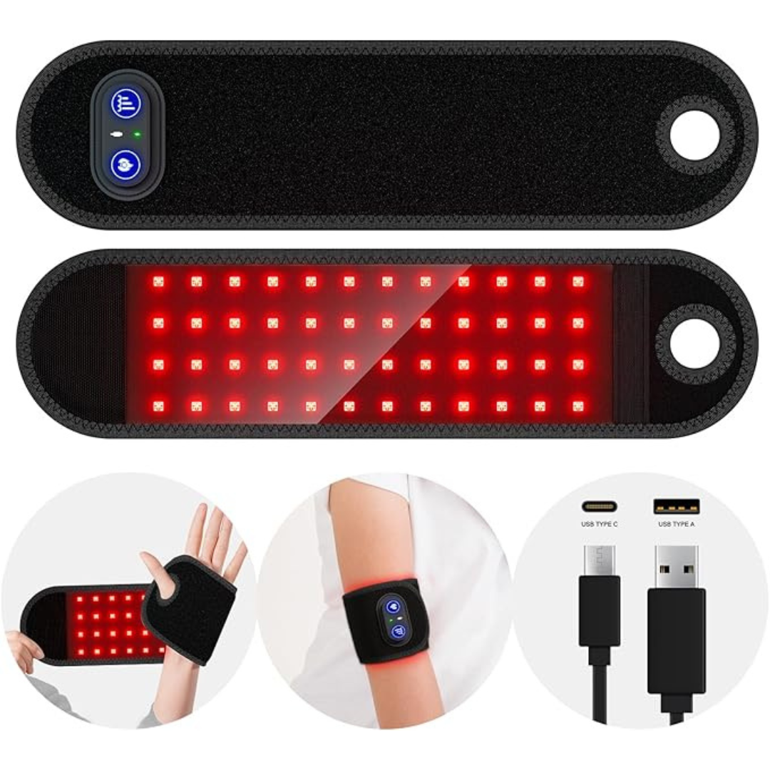 Wireless Red and Infrared Light Therapy Wrist Brace